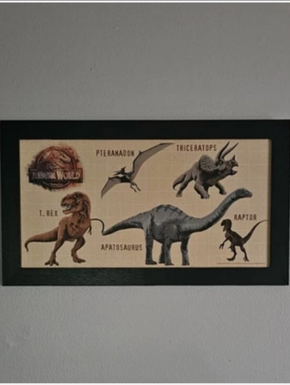Jurassic World Dinosaur Framed Wall Art